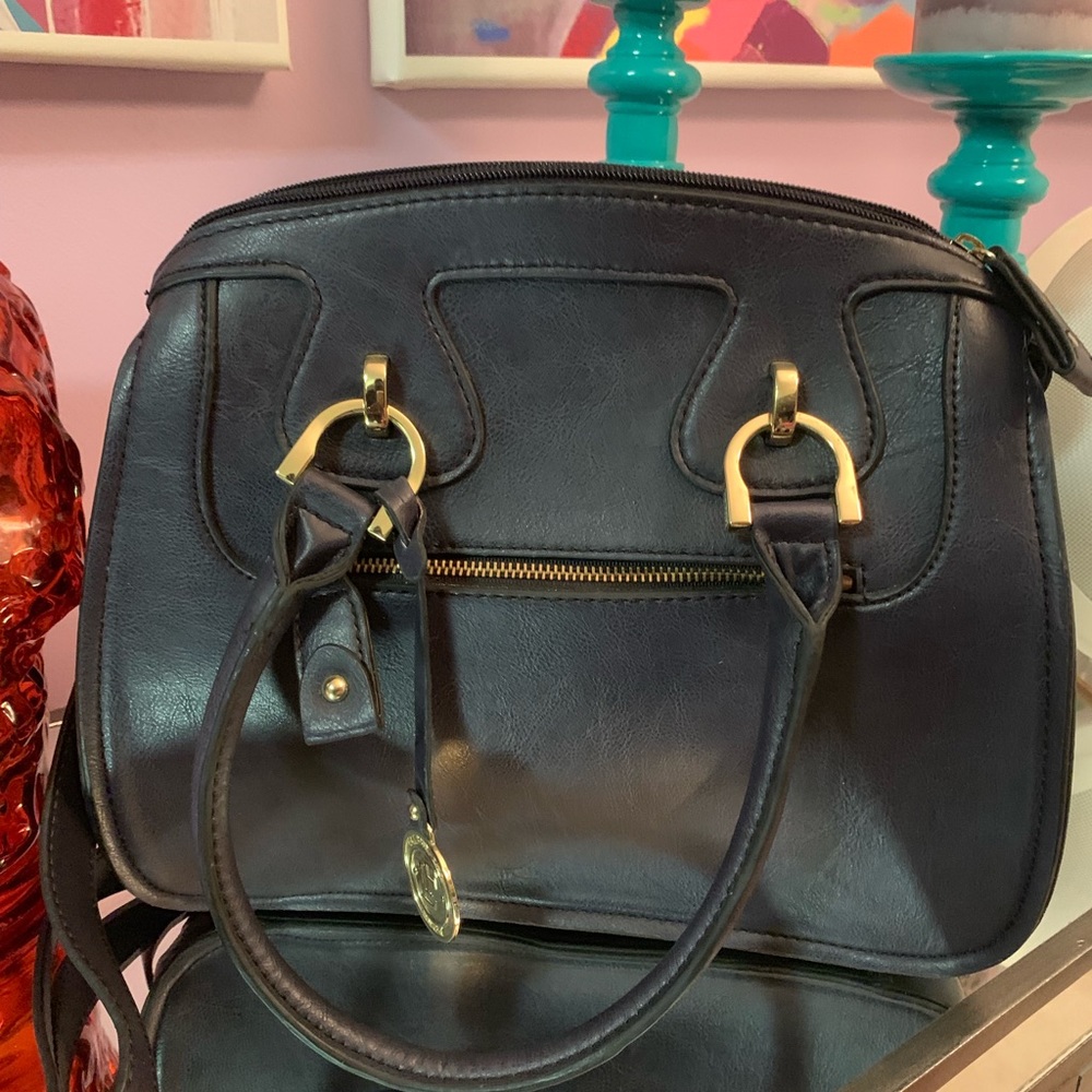 London Fog Navy handbag